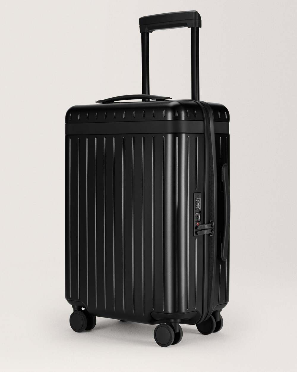 Carl Friedrik Carry-On Core Zipper Suitcase 39L Black/Black NEW Authentic
